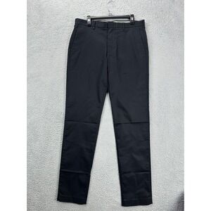 J Crew Ludlow Pants Mens 34X36 Black Khaki Chino 3XDry Slim Fit Straight NEW B38